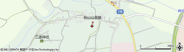 茨城県鉾田市秋山415周辺の地図