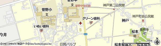 長野県松本市笹賀神戸3485周辺の地図