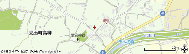 埼玉県本庄市児玉町高柳126周辺の地図