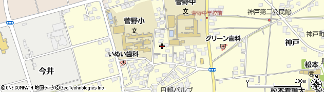 長野県松本市笹賀神戸3467周辺の地図