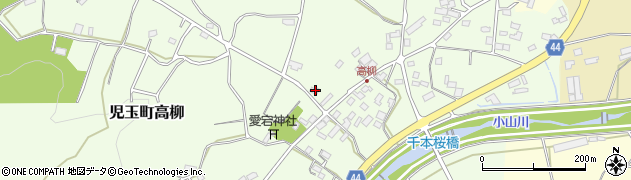 埼玉県本庄市児玉町高柳380周辺の地図