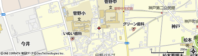 長野県松本市笹賀神戸3474周辺の地図