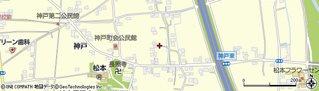 長野県松本市笹賀神戸3552周辺の地図