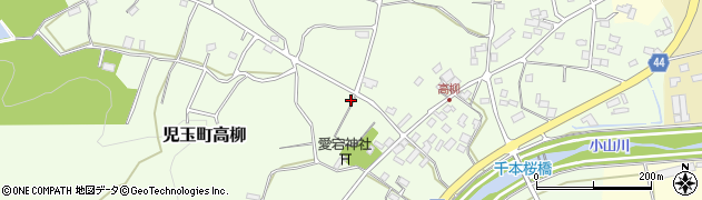 埼玉県本庄市児玉町高柳307周辺の地図