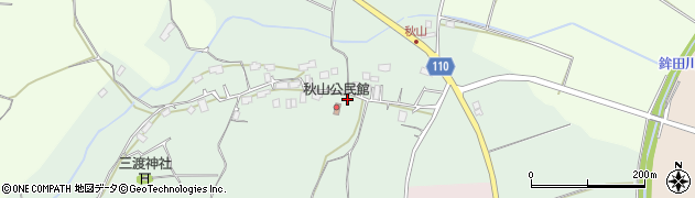茨城県鉾田市秋山周辺の地図