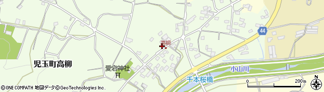 埼玉県本庄市児玉町高柳115周辺の地図