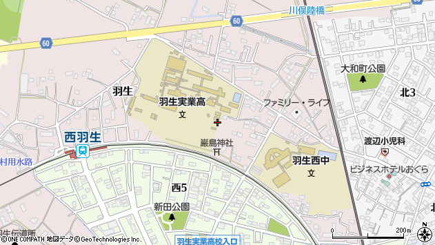 〒348-0055 埼玉県羽生市羽生の地図