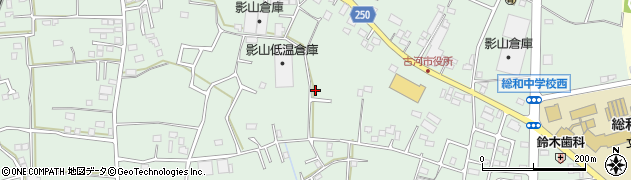 茨城県古河市女沼375周辺の地図