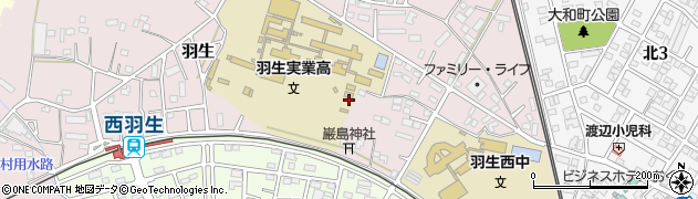 埼玉県羽生市羽生周辺の地図