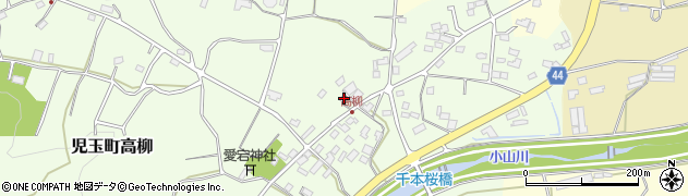 埼玉県本庄市児玉町高柳113周辺の地図