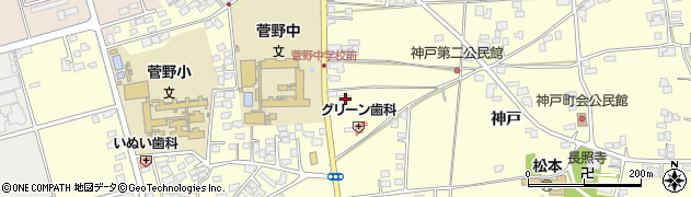 長野県松本市笹賀神戸3490周辺の地図