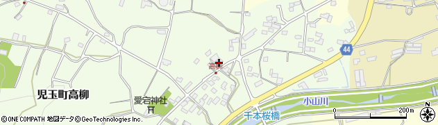 埼玉県本庄市児玉町高柳109周辺の地図