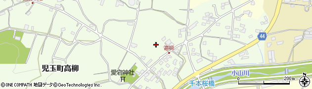 埼玉県本庄市児玉町高柳116周辺の地図