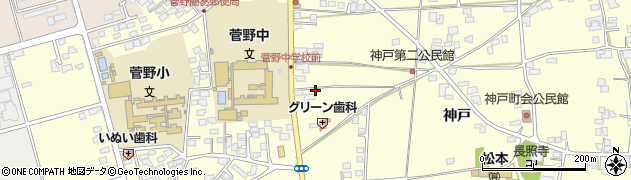 長野県松本市笹賀神戸3491周辺の地図