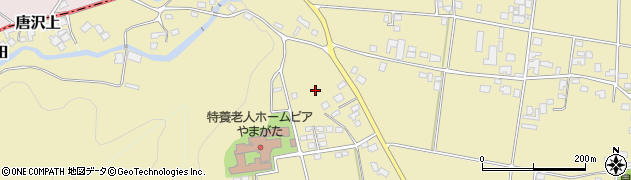 長野県山形村（東筑摩郡）四ツ谷西周辺の地図