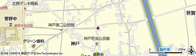 長野県松本市笹賀神戸3537周辺の地図