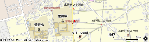 長野県松本市笹賀神戸3836周辺の地図