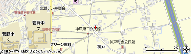 長野県松本市笹賀神戸3816周辺の地図