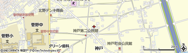 長野県松本市笹賀神戸3817周辺の地図