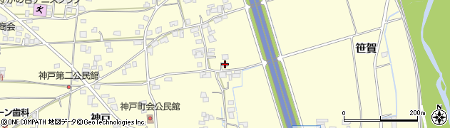 長野県松本市笹賀神戸3737周辺の地図