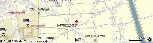 長野県松本市笹賀神戸3812周辺の地図