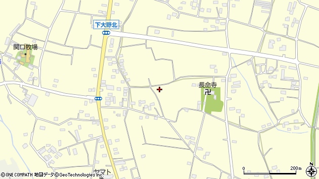 〒306-0204 茨城県古河市下大野の地図