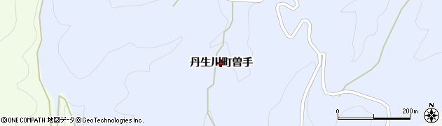 岐阜県高山市丹生川町曽手周辺の地図
