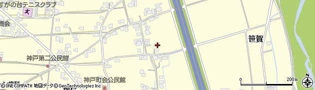 長野県松本市笹賀神戸3736周辺の地図