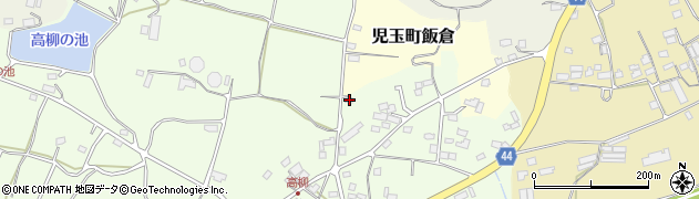埼玉県本庄市児玉町高柳61周辺の地図