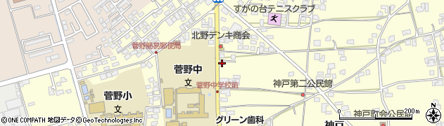 長野県松本市笹賀神戸3843周辺の地図