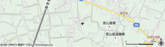 茨城県古河市女沼419-5周辺の地図