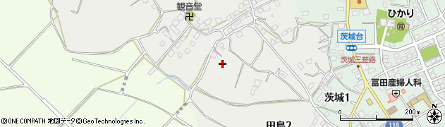 茨城県石岡市田島周辺の地図