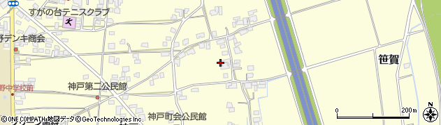 長野県松本市笹賀神戸3765周辺の地図