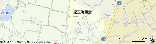 埼玉県本庄市児玉町高柳72周辺の地図