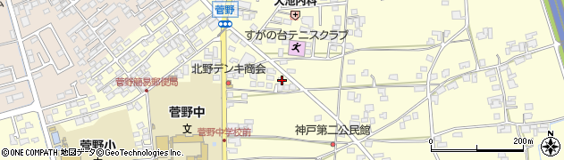 長野県松本市笹賀神戸3856周辺の地図