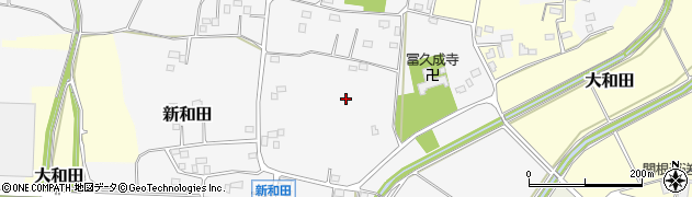 茨城県古河市新和田周辺の地図