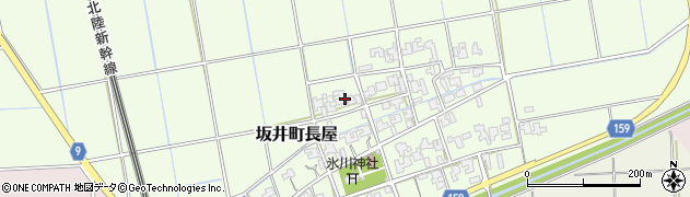 福井県坂井市坂井町長屋周辺の地図