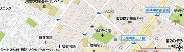 クリーニング専科　深谷上柴東店周辺の地図