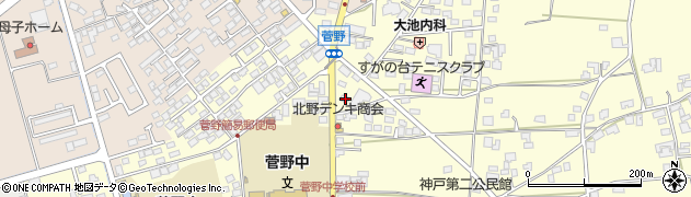 長野県松本市笹賀神戸3848周辺の地図