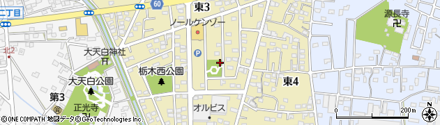 埼玉県羽生市東3丁目周辺の地図