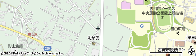 茨城県古河市女沼164周辺の地図