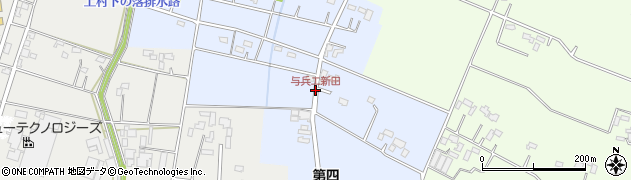 与兵エ新田周辺の地図