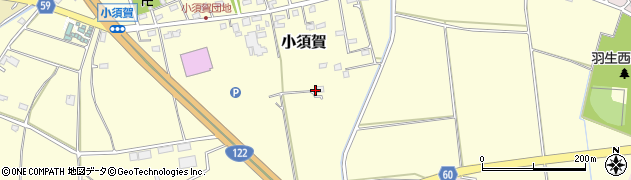 埼玉県羽生市小須賀628周辺の地図