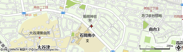 茨城県石岡市南台周辺の地図