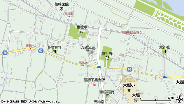 〒347-0001 埼玉県加須市大越の地図