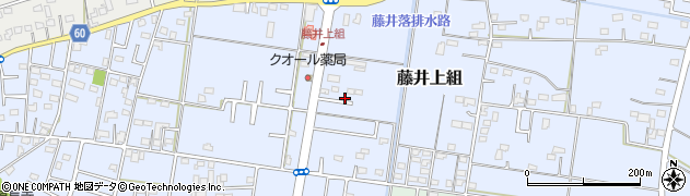 埼玉県羽生市藤井上組周辺の地図