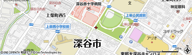 埼玉県深谷市上柴町西周辺の地図