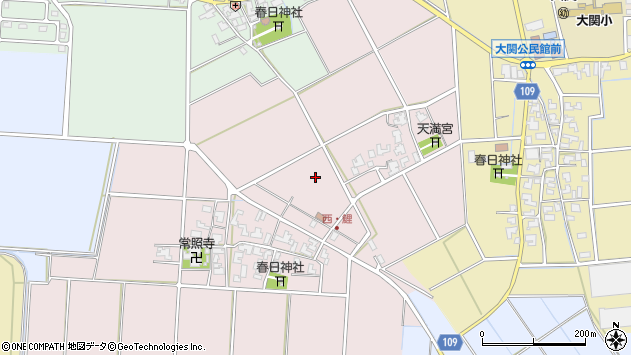 〒919-0543 福井県坂井市坂井町西の地図