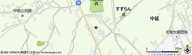 茨城県小美玉市中延823周辺の地図