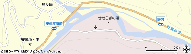 長野県松本市波田（竜島）周辺の地図